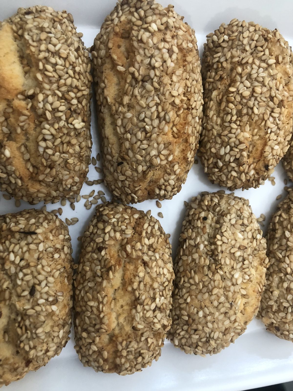 Biscotti regina — sesame-crusted biscuits from Palermo