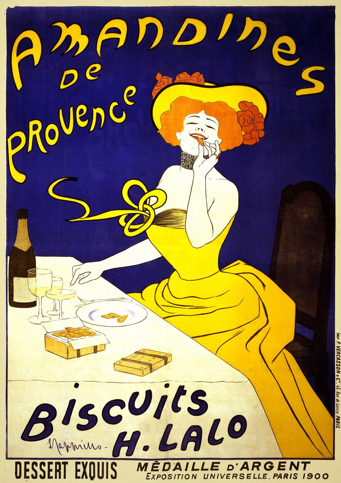Leonetto Cappiello's 1900 poster for Amandines de Provence